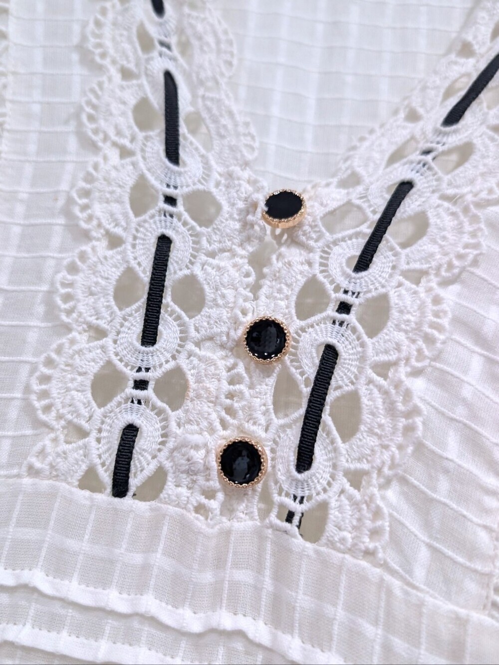 Rahi Eyelet Embroidered cotton Boho Dress Xs - Picture 3 of 5